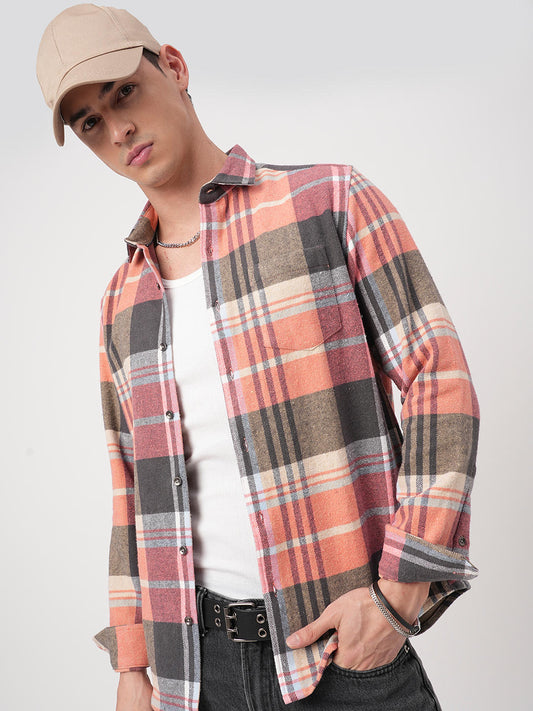 Multicolour Tartanique Checked Flannel Shirt