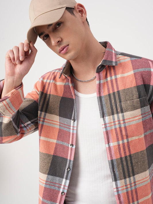 Multicolour Tartanique Checked Flannel Shirt
