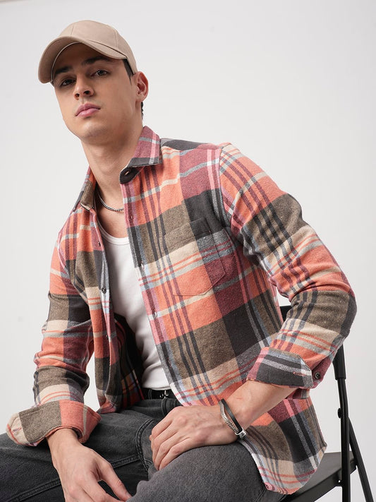 Multicolour Tartanique Checked Flannel Shirt