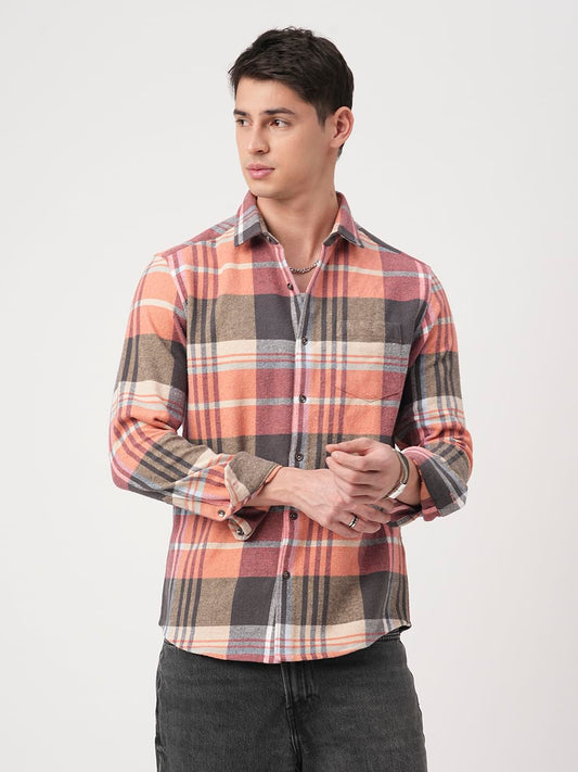 Multicolour Tartanique Checked Flannel Shirt