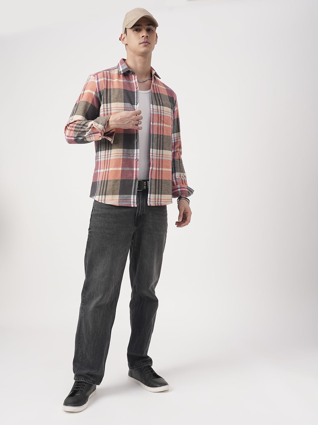 Multicolour Tartanique Checked Flannel Shirt
