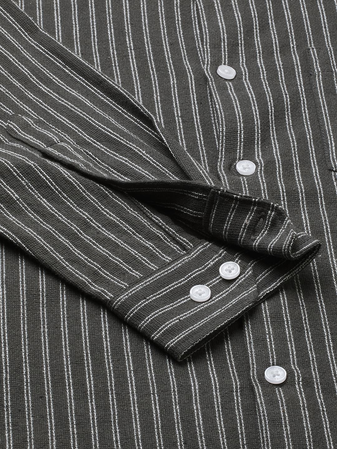 Pebble Grey Pinstripe Shirt