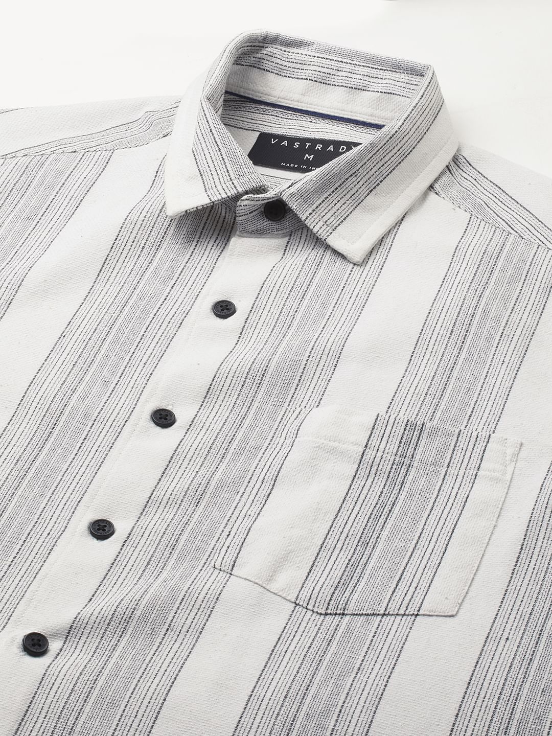Stripe Elegance White Shirt