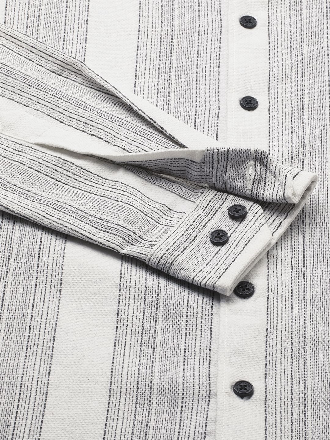 Stripe Elegance White Shirt