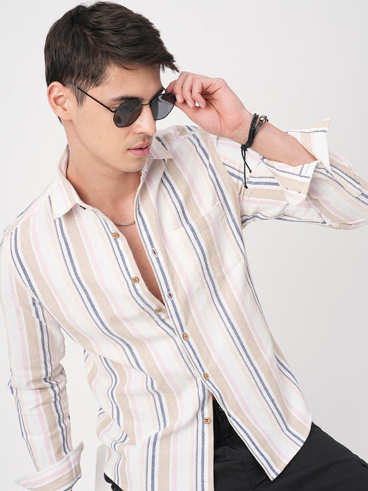 Classic Multicolour Striped Shirt