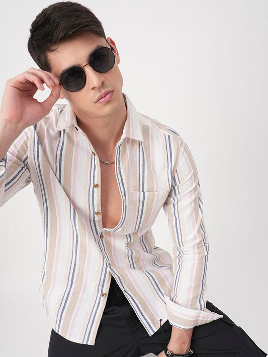 Classic Multicolour Striped Shirt