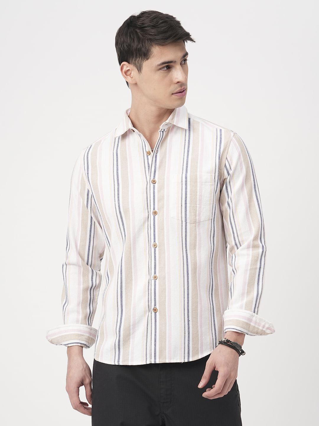 Classic Multicolour Striped Shirt