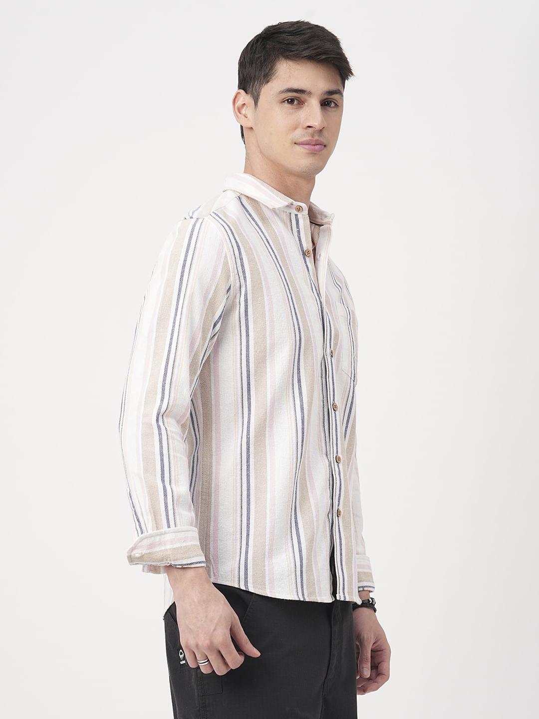 Classic Multicolour Striped Shirt