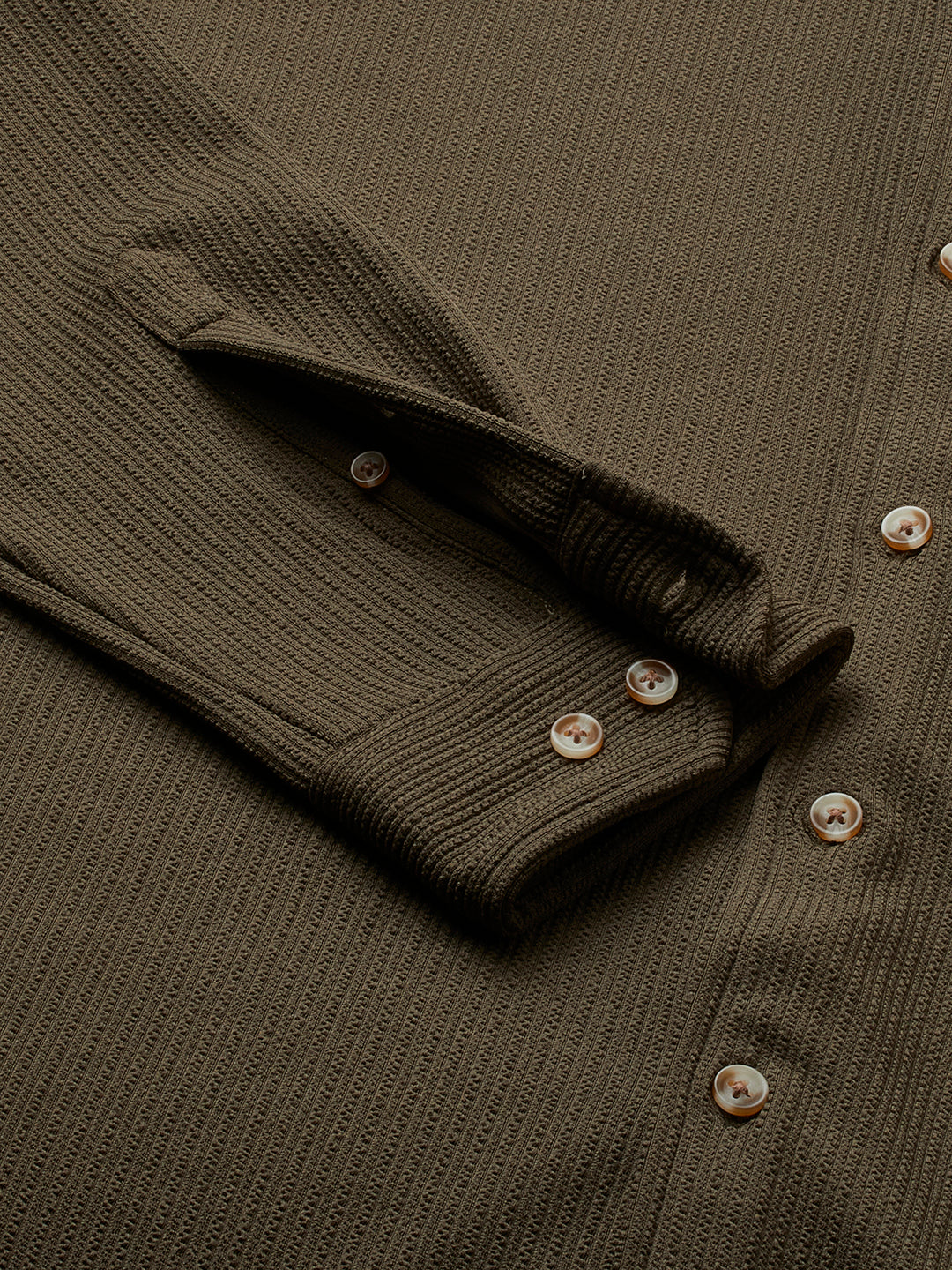 Olive Textured Shirt