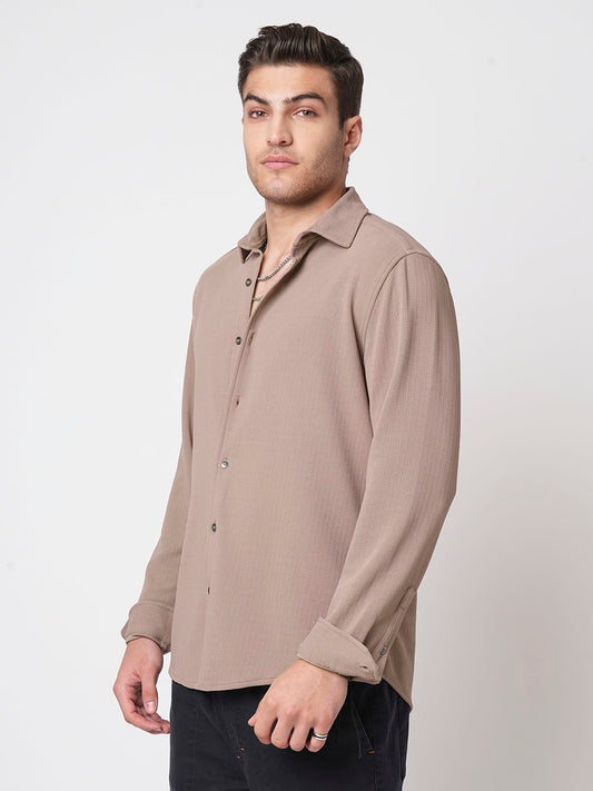 Mocha Textured Shirt