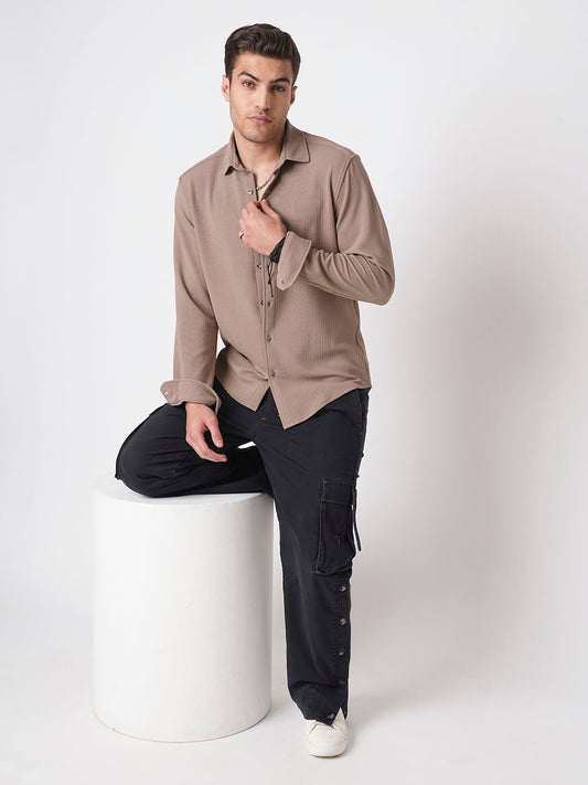 Mocha Textured Shirt