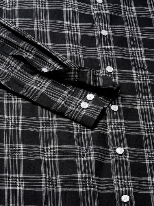 Black & White Box Checkered Shirt