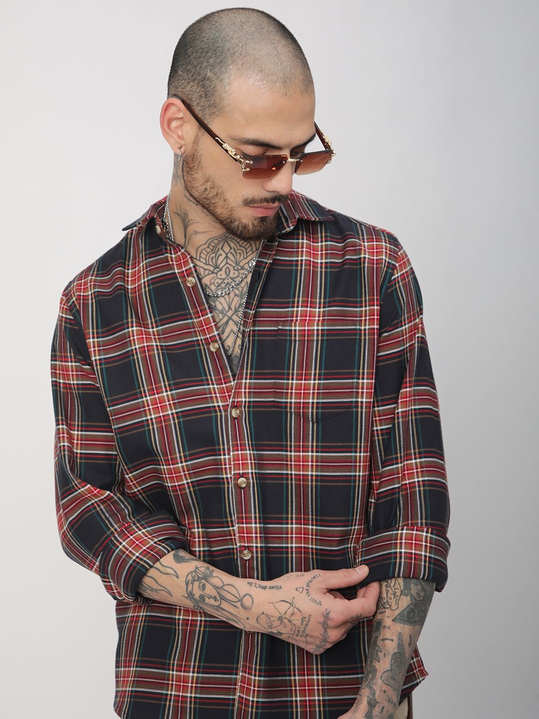 Premium Cotton Multicolour Checkered Shirt