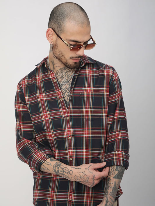 Premium Cotton Multicolour Checkered Shirt