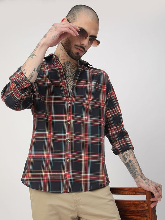 Premium Cotton Multicolour Checkered Shirt