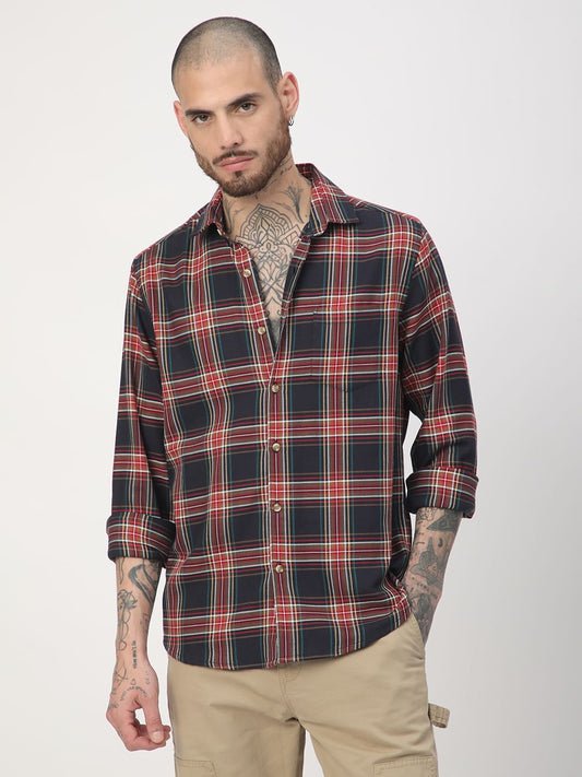 Premium Cotton Multicolour Checkered Shirt