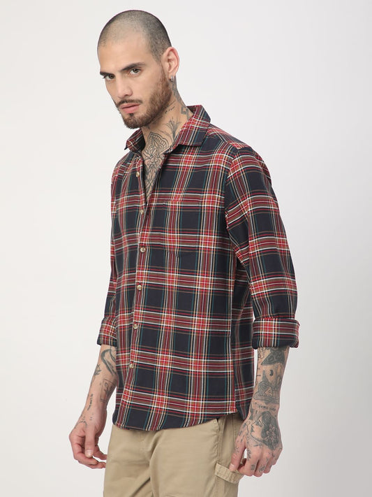 Premium Cotton Multicolour Checkered Shirt