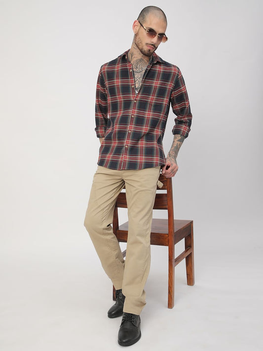 Premium Cotton Multicolour Checkered Shirt