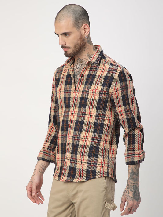 Multicolour Heavy Twill Jacquard Shirt