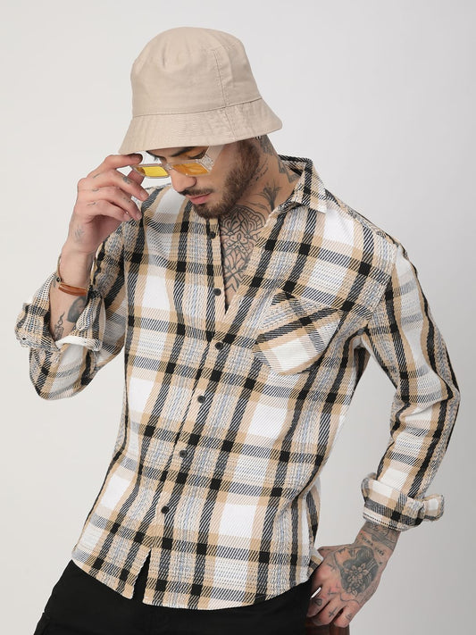 Multicolour Heavy Twill Jacquard Shirt