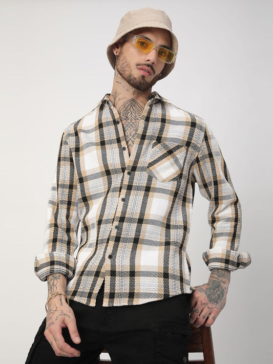 Multicolour Heavy Twill Jacquard Shirt
