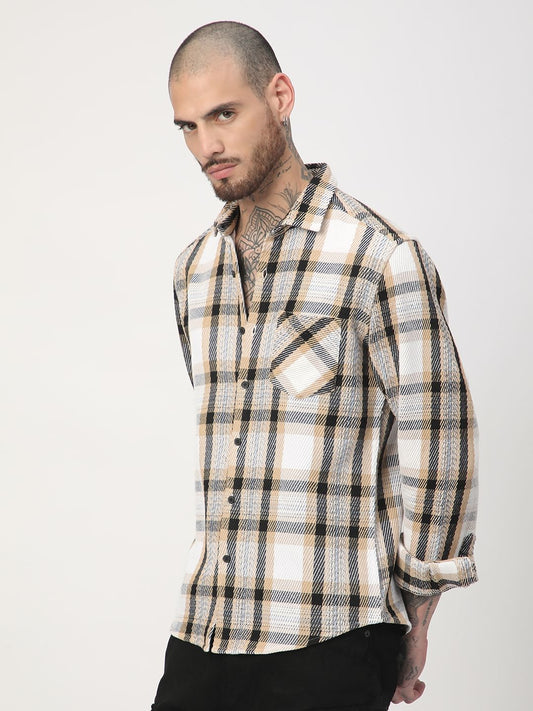 Multicolour Heavy Twill Jacquard Shirt