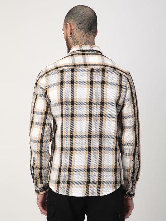 Multicolour Heavy Twill Jacquard Shirt