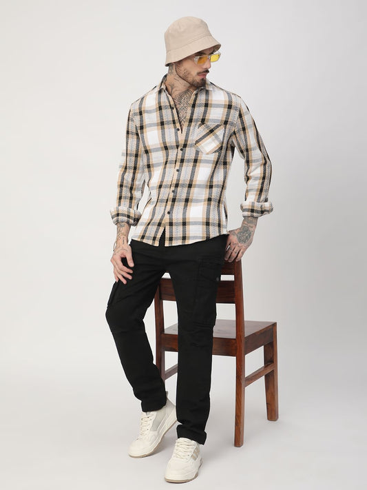 Multicolour Heavy Twill Jacquard Shirt