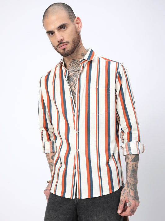 Multicolour Awning Stripes Shirt