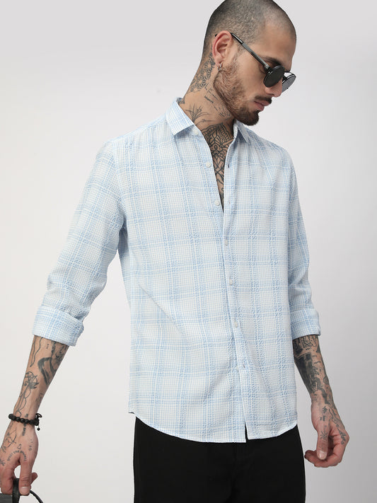 Bluey Mini Plaid Checks Seersucker Shirt