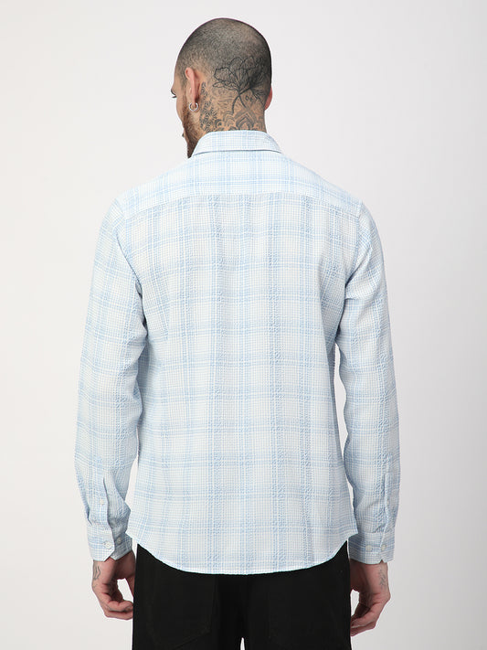 Bluey Mini Plaid Checks Seersucker Shirt