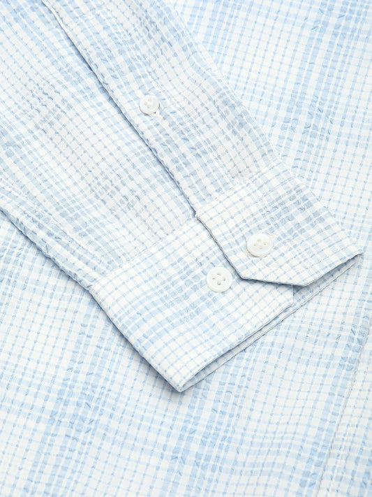 Bluey Mini Plaid Checks Seersucker Shirt