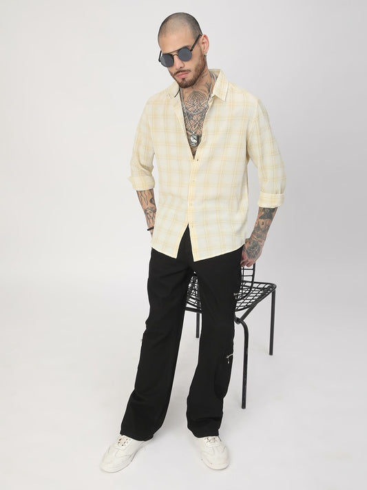 Dandelion Mini Plaid Checks Seersucker Shirt