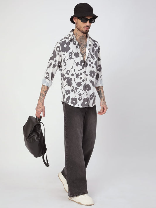 Self-Design Horizontal Striped Shirt