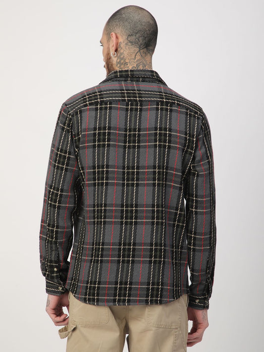 Opulent Multicolour Heavy Twill Broad Checks Shirt