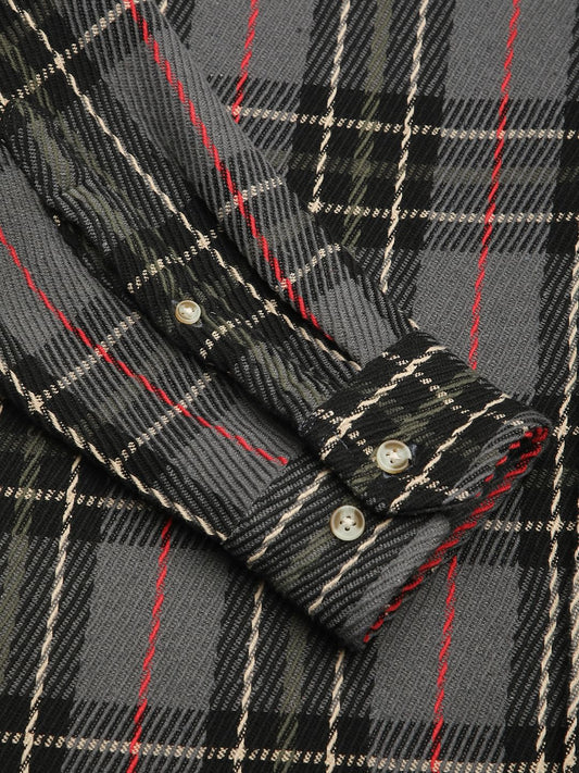 Opulent Multicolour Heavy Twill Broad Checks Shirt