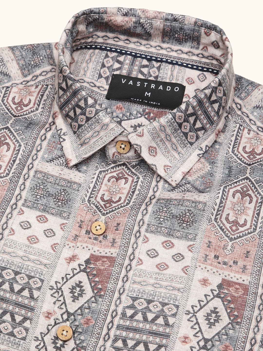 Motifs Printed Multicolour Shirt