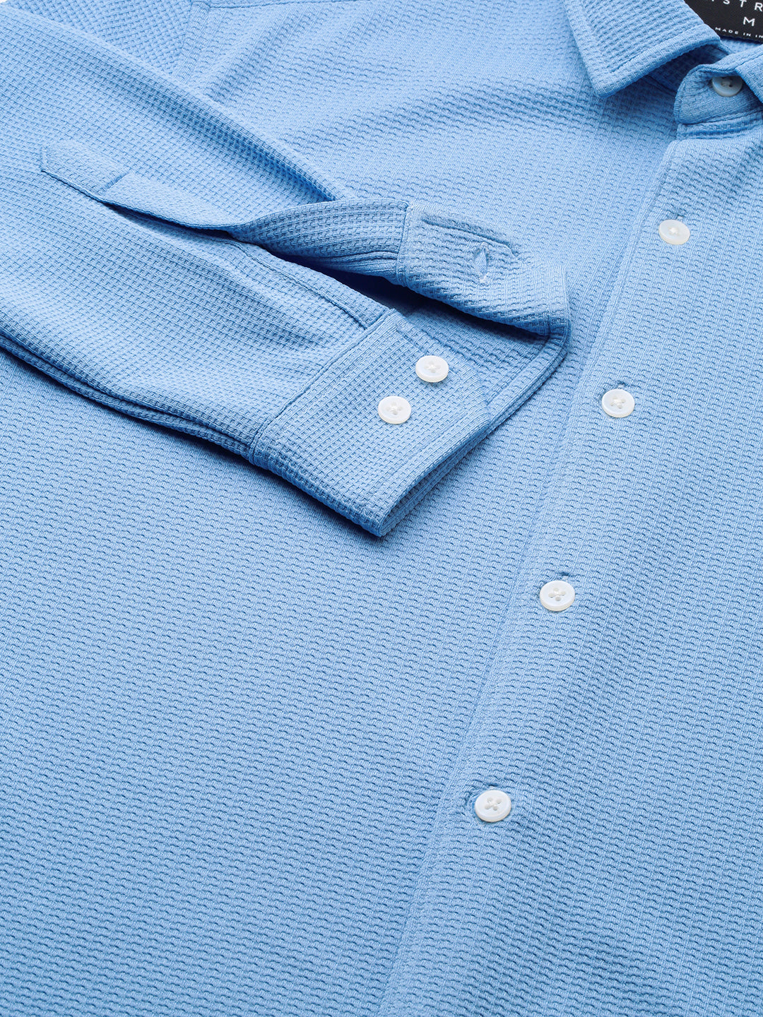 Carolina Blue Textured Shirt