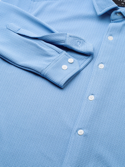 Carolina Blue Textured Shirt