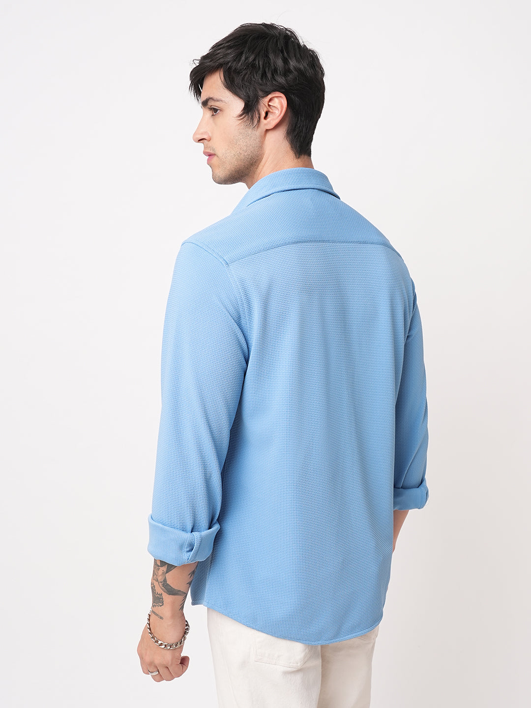 Carolina Blue Textured Shirt