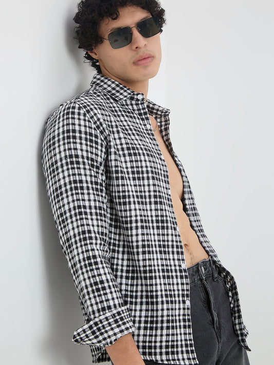 Timeless Black & White Checks Shirt