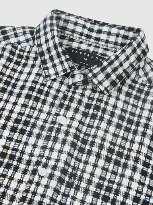 Timeless Black & White Checks Shirt