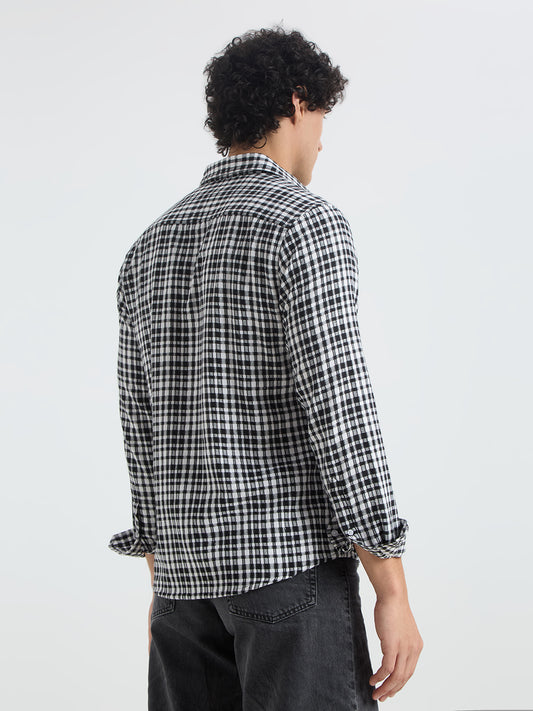 Timeless Black & White Checks Shirt