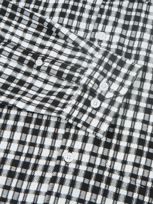 Timeless Black & White Checks Shirt
