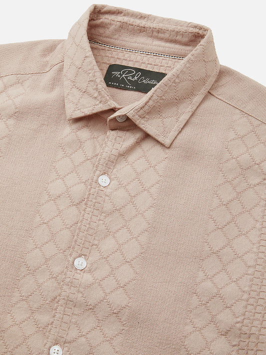 Rosy Brown Embroidered Shirt