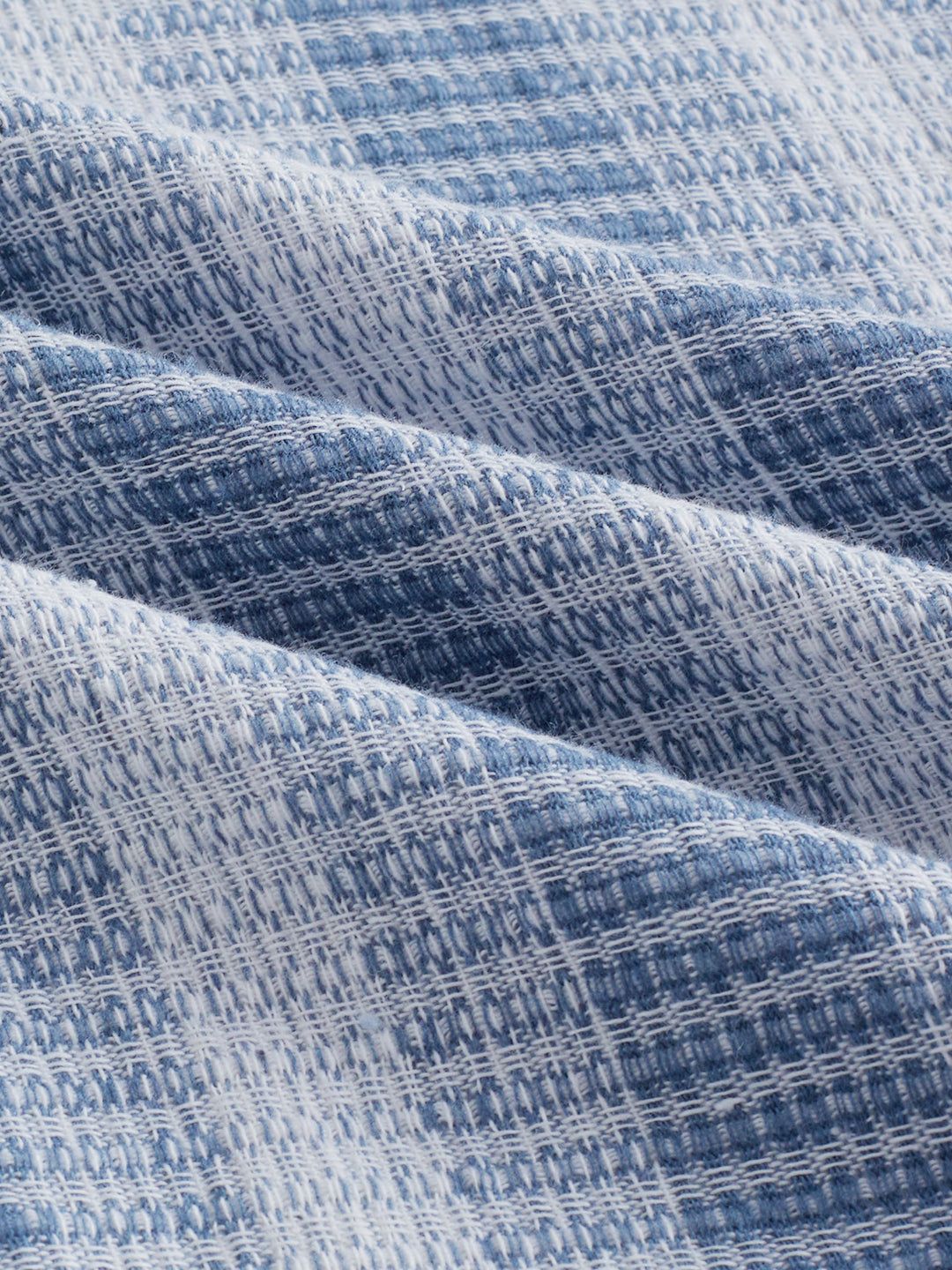 White & Shadow Blue Breeze Striped Shirt