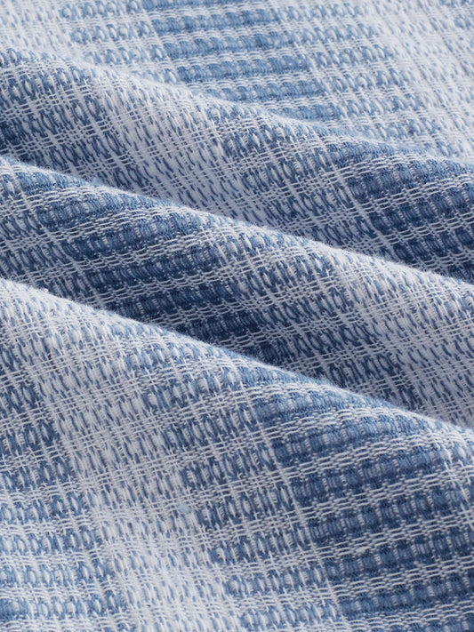 White & Shadow Blue Breeze Striped Shirt