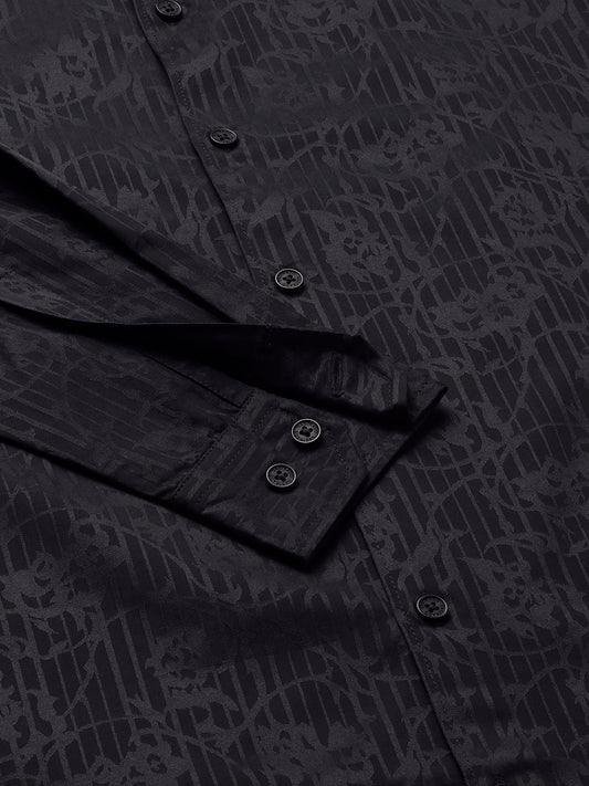 Classic Black Printed Shirt