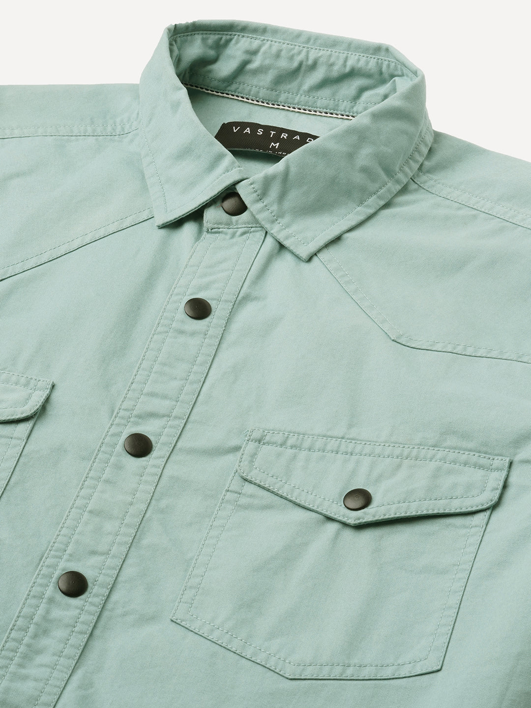 Sea Breeze Hue Double Pocket Overshirt