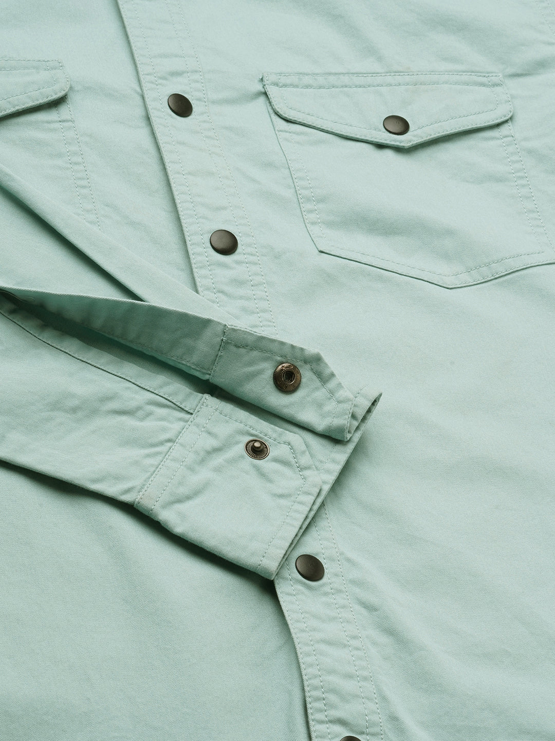 Sea Breeze Hue Double Pocket Overshirt